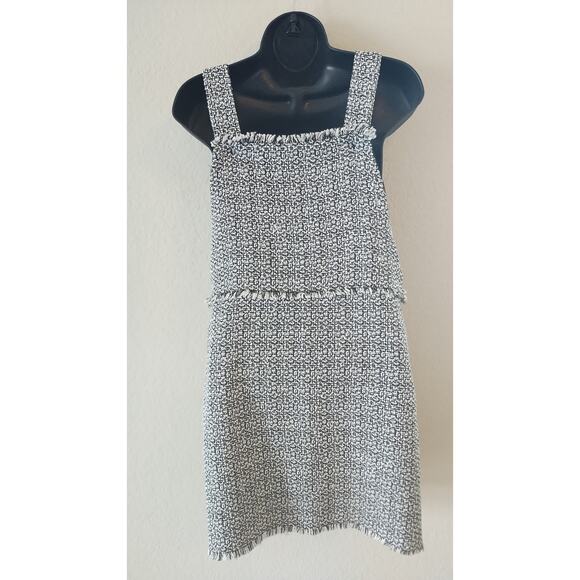 Forever 21 Dress Women small Gray Tweed Pinafore Sleeveless mini dress - Picture 5 of 15